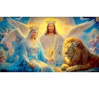 Jesus-Religion 1000 Pieces Jigsaw Puzzles for Adults Challenging Game Jigsaw Puzzle Home Decoration for Adults and Kids Age 12 Years Up 75x50cm/1000pcs