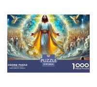 Jesus - Religion 1000 Pieces Jigsaw Puzzles For Adults Educational Games Stress Relieving Entertainment Exercise The Memory of The Brain for The Whole for Women, Gifts for Men 38x26cm/1