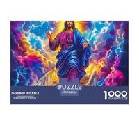 Jesus - Religion 1000 Pieces Jigsaw Puzzles For Adults Educational Games Stress Relieving Entertainment Exercise The Memory of The Brain for Adults And Kids, Age 12 Years Up 38x26cm/1000pcs
