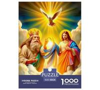 Jesus - Religion 1000 Pieces Puzzle Adults Teens Educational Creative Play Smooth Finish Thick Pieces 38x26cm/1000pcs