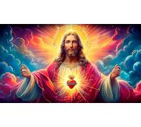 Jesus-Religion 1000 Pieces Recycled Paper Jigsaw Puzzle Impossible Hard Difficult Educational Games for The Whole for Women, Gifts for Men 70x50cm/1000pcs