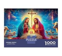 Jesus - Religion 1000 Pieces Thick Cardboard Jigsaw Puzzle Disciples for Teens 12-18, Logic Skill Training, Holiday Puzzle Activity, Thoughtful 52x38cm/1000pcs