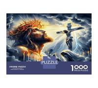 Jesus - Religion 1000pc Classic Jigsaw Puzzle Jigsaw Puzzle Bundle Extra-Thick Cardboard Collector Mind Relaxation Travel Office Break Holiday 38x26cm/1000pcs