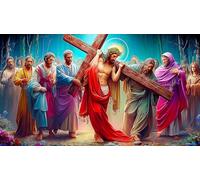 Jesus-Religion Adult Jigsaws 1000 Pieces Puzzle Game Fun Present & Activity for Home for Adults and Kids Age 12 Years Up 38x52cm/1000pcs