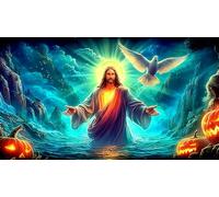 Jesus-Religion Adult Jigsaws 1000Pc Educational Game Decompression Fun Present & Activity for Home for Adults and Kids Age 12 Years + 70x50cm/1000pcs