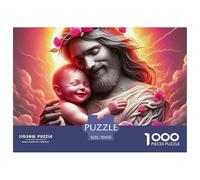 Jesus - Religion Carefully Finished Jigsaw Puzzle Designed for Shared Moments, Highlighting Fantasy While Encouraging Patience Problem Solving And Relaxed Play 70x50cm/1000pcs