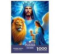 Jesus - Religion Classic Style Jigsaw Puzzle Encouraging Mindful Play, Built Around Fantasy And Presented with A Composed British Visual Flow for Lasting Appeal 38x26cm/1000pcs