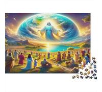 Jesus - Religion Family Puzzles 1000 Pieces of Precision Cut Colourful Jigsaws As An Aesthetic Jigsaw Puzzle for Home Decor And Stress Relief 38x26cm/1000pcs