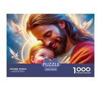Jesus - Religion High Standard Jigsaw Puzzle Designed for Shared Indoor Recreation, Built Around Fantasy to Encourage Cooperation Attention And Satisfying Progress 70x50cm/1000pcs