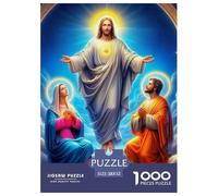 Jesus - Religion Immersive Jigsaw Puzzle Designed to Encourage Patience And Clarity, Centred Around Fantasy with A Calm And Modern British Aesthetic 52x38cm/1000pcs