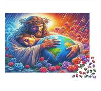Jesus - Religion Jigsaw Puzzle 1000 Piece for Adults - Jesus World Impossible Hard Difficult Challenging Game 70x50cm/1000pcs