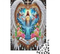 Jesus - Religion Jigsaw Puzzle Angels in Vibrant Celestial Scene Puzzle for Adults for Wall Decoration And Gifts 1000 Pieces 70x50cm/1000pcs