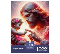 Jesus - Religion Jigsaw Puzzle Created for Rewarding Assembly, Combining Fantasy with Elegant British Taste, Ideal for Gifting Or Peaceful Indoor Entertainment 52x38cm/1000pcs