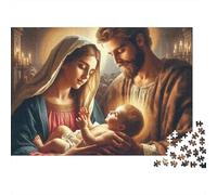 Jesus - Religion Jigsaw Puzzle Intimate Sacred Care 1000pc Recycled Smooth Cardboard Stress Relief Birthday Gift for Adults Couples Enthusiasts Beginners 52x38cm/1000pcs