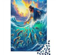 Jesus - Religion Jigsaw Puzzle Jesus And Disciples in Clouds for Adults Recycled Paper for Wall Decoration And Gifts 38x26cm/1000pcs
