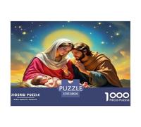 Jesus - Religion Jigsaw Puzzles for Adults Challenging Puzzles The Impossible Challenge 1000 Pieces Difficult Hard Jigsaw Puzzles for Man And Woman with Letters on Back 38x26cm/1000pcs