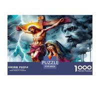 Jesus - Religion Jigsaw Puzzles for Adults Kids 1000 Pieces Impossible Challenge Toy Educational Games Home Wall Art Extreme Difficulty Gift Set Relaxation 38x26cm/1000pcs