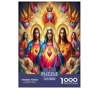 Jesus - Religion Jigsaw Puzzles Puzzle for Adults Kids. 1000 Pieces Impossible Challenge Toy Educational Game Home Decoration for Adults& Kids Age 14 Years Up 38x26cm/1000pcs