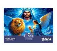 Jesus - Religion Jigsaw Puzzles Puzzle for Adults Kids. 1000 Pieces Whimsical Challenge Toy Educational Games Home Decoration for Educational Games Gifts 70x50cm/1000pcs