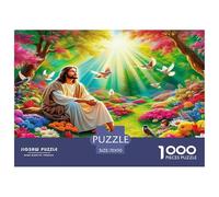 Jesus - Religion Jigsaw Puzzles Puzzles for Adults Kids. 1000 Piece Great Gifts Challenge Toy Educational Games Home Decoration for Educational Games Gifts 70x50cm/1000pcs