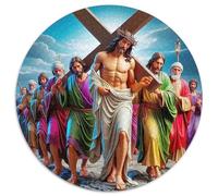 Jesus - Religion Jigsaw Puzzles Puzzles for Adults Kids. 1000 Piece Whimsical Challenge Toy Educational Games Home Decoration for Educational Games Gifts 1000pcs (67.5x67.5cm)