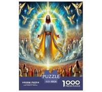Jesus - Religion Jigsaw Puzzles Puzzles for Adults Kids. 1000 Pieces Hope and Love Great Gifts Challenge Toy Educational Games Home Decoration for Adults& Kids Age 14 Years Up 38x26cm/1000pcs