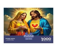 Jesus - Religion Jigsaw Puzzles Puzzles for Adults Kids. 1000 Pieces Impossible Challenge Toy Educational Game Home Decoration for Adults& Kids Age 14 Years Up 70x50cm/1000pcs