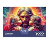 Jesus - Religion Jigsaw Puzzles1000 Piece Sustainable Jigsaw Puzzle for Adults Teens Jesus with Followers Premium 100% Recycled Board Great Gift ChallengingColourfulr Home100% Recvcled