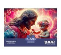 Jesus - Religion Jigsaws 1000 Piece Puzzle Impossible Suitable for Decompression And Wall Decor for Adults And Kids 70x50cm/1000pcs