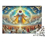 Jesus - Religion Jigsaws 1000 Pieces for Adults on Thick Blue Board Jigsaws for Adults As A Fun And Challenging Family Game for Collectible Art 70x50cm/1000pcs