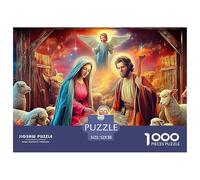 Jesus - Religion Jigsaws Challenge Toy Gifts 1000 Piece Puzzle Fit Together Perfectly Educational Games for Adults & Kids Age 12 Years Up 52x38cm/1000pcs