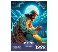 Jesus - Religion Leisure Jigsaw Puzzle Created for Steady Problem Solving, Featuring Fantasy And Delivering A Composed Enjoyable Assembly Experience 38x26cm/1000pcs