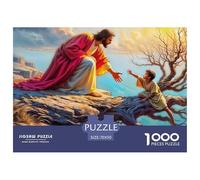 Jesus - Religion Leisure Jigsaw Puzzle Created for Steady Problem Solving, Featuring Fantasy And Delivering A Composed Enjoyable Assembly Experience 70x50cm/1000pcs