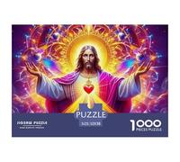 Jesus - Religion Leisure Jigsaw Puzzle Created for Steady Problem Solving, Featuring Fantasy And Delivering A Composed Enjoyable Assembly Experience 52x38cm/1000pcs