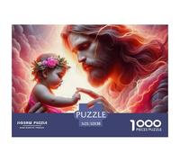 Jesus - Religion Leisure Jigsaw Puzzle Created for Steady Problem Solving, Featuring Fantasy And Delivering A Composed Enjoyable Assembly Experience 52x38cm/1000pcs