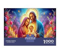 Jesus - Religion Mind Relaxation Puzzle Holy Family Baby Jesus Office Break Cognitive Development Fun Family Game 70x50cm/1000pcs