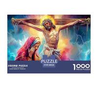 Jesus - Religion Puzzle 1000 Pieces Challenge High Difficulty Educational Game Suitable for Decompression DIY for Adults & Kids Age 12 Years Up 38x26cm/1000pcs