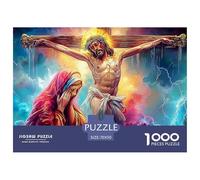 Jesus - Religion Puzzle 1000 Pieces Challenge High Difficulty Wall Decor Colourful Challenging Brainteasing for Adults Kids 70x50cm/1000pcs