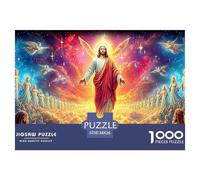 Jesus - Religion Puzzle 1000 Pieces Family Game Wall Decor Colourful Challenging Brainteasing for Adults Kids 38x26cm/1000pcs