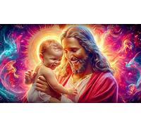 Jesus-Religion Puzzle for Adults 1000Pc Educational Game Decompression Challenging Puzzles for Adults and Kids Age 12 Years Up 70x50cm/1000pcs