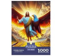 Jesus - Religion Puzzles 1000 Pieces for Adults Fun Challenging Brainteasing Jigsaw Colourful Home Decoration Randomly Shaped 38x26cm/1000pcs