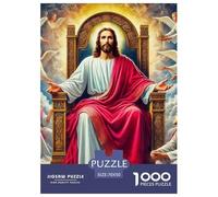 Jesus - Religion Puzzles 1000 Pieces for Adults Fun Challenging Brainteasing Jigsaw Colourful Home Decoration Randomly Shaped 70x50cm/1000pcs