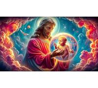 Jesus-Religion Recycled Paper Jigsaw Puzzle 1000 Pieces Great Gift Idea Educational Games for The Whole for Women, Gifts for Men 38x26cm/1000pcs