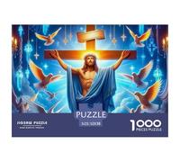 Jesus - Religion Thoughtfully Designed Jigsaw Puzzle for Quiet Leisure Moments, Highlighting Fantasy through A Smooth Balanced Structure That Feels Rewarding to Complete 52x38cm/1000pcs