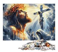 Jesus - Religion Wooden Jigsaw Puzzles Adults Fun 1000 Pieces Education Game Decoration Stress Relief Toy Intellectual Game Relaxation And Intelligence 1000pcs (75x50cm)