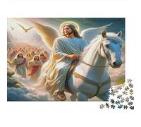 Jesus - Religion Year in Pictures 1000 Piece with High Definition Print Personalised Jigsaws As Brain Teasers for Seniors And Winter Hobby 38x26cm/1000pcs