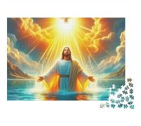 Jesus - ReligionJigsaw Puzzle Biblical Saint Figure Toddler Learning Game Classroom 1000 Pieces 38x26cm/1000pcs