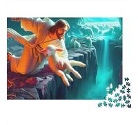 Jesus - ReligionJigsaw Puzzle Lord God Mind Relaxation Adults Stress Relief Wall Art Decor 1000 Pieces 52x38cm/1000pcs