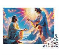Jesus - ReligionJigsaw Puzzle Sacred Decor Eco Friendly Paper Adult Decompression Wall Art Birthday Gift 1000 Pieces 52x38cm/1000pcs
