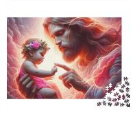 Jesus - ReligionJigsaw Puzzle Sacred Decor Eco Friendly Paper Adult Decompression Wall Art Birthday Gift 1000 Pieces 38x26cm/1000pcs